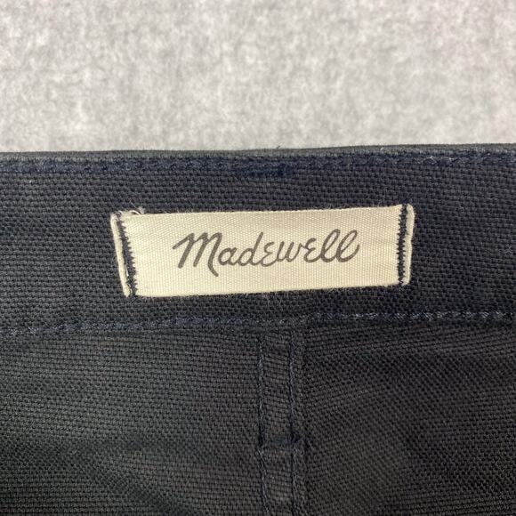 Madewell Womens 24 Petite Black Emmett Wide Leg Crop Pant - Picture 8 of 10